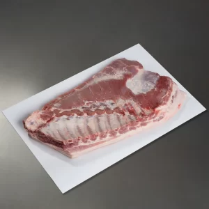 Pork belly (bone in, with skin)